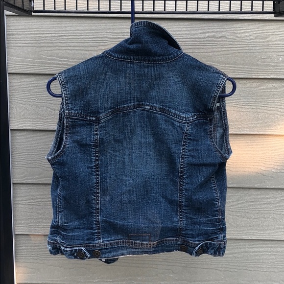 vintage jean jacket vest - Picture 2 of 2